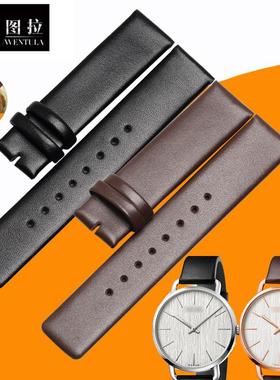 适用于真皮表带适合CK表带K7B211/K7B216/K7B236手表带K7B皮表带