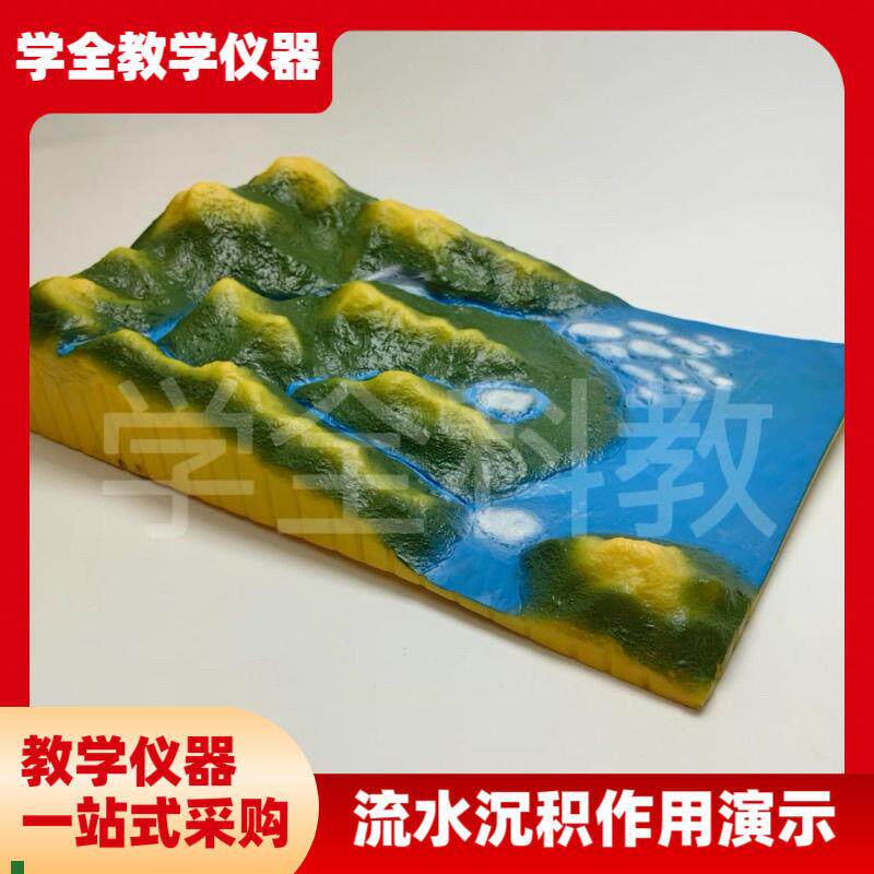 地貌地质模型教具初高中地理教学仪器流水沉积作U用演示装置模型