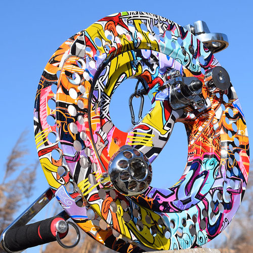 风筝轮防倒转带手刹风筝盘手摇线轮潍坊高档成人大特大专业风筝轮