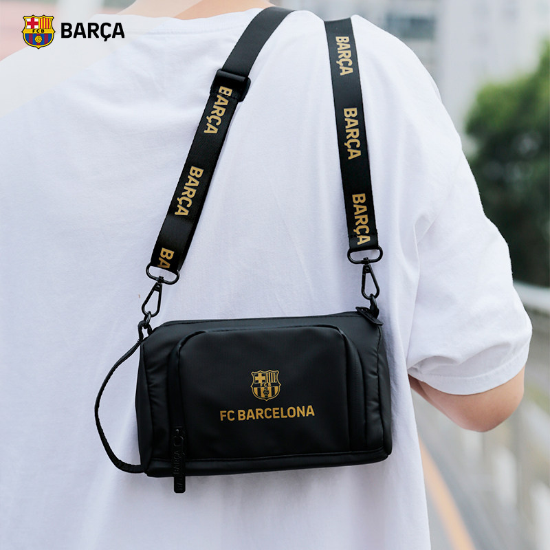 巴萨官方正品新款青年男士潮流手抓包斜挎包迷你手提收纳包手拿袋
