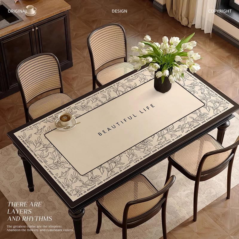 法式复古轻奢防水防油桌布