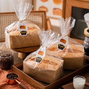 金枕蛋糕纸膜底托纸托包装盒耐高温一次性吐司面包袋模具盒子烘焙