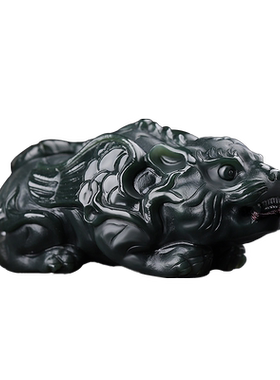 老虎手把件新疆和田玉涵怡