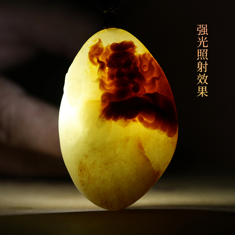 孤品大师工艺和田玉籽料钟馗挂件俏色巧雕伏魔天师玉器把玩件吊坠