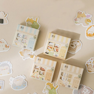 Mohamm 45PCS/Box Kawaii Creative House Stickers