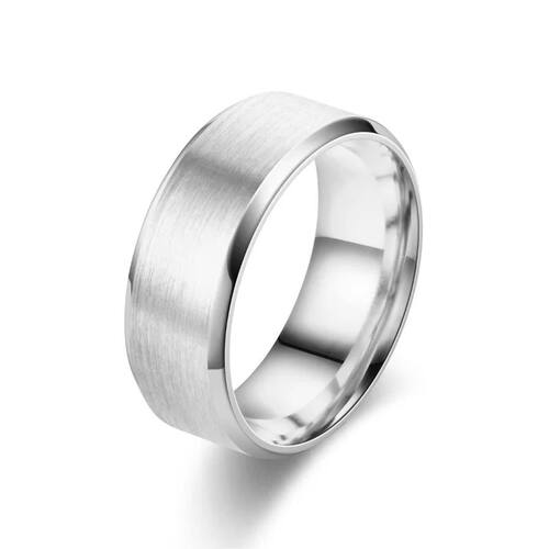 6 Colors Classic 8mm Tungsten Mens Ring Surface Brushed