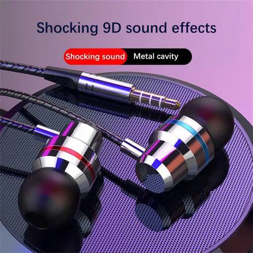 Metal Earphones High Quality Bass Noise Reduction