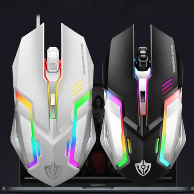 LED Backlit Wired Mouse Office Computer Gaming Mouse for