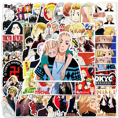 50pcs/pack Tokyo Revengers Anime Cartoon Stickers Decals