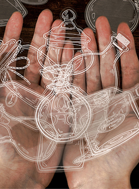 20 pcs/pack Glassware Stickers transparent Glass container