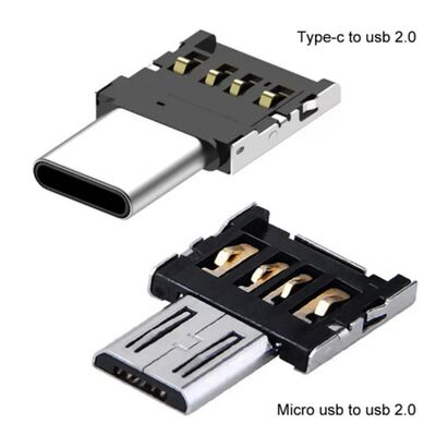 1-10PCS OTG Micro USB Type C Adapter USB-C Male to USB 2.0