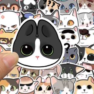 40Pcs Kawaii Animal Cat Anime Stickers For Laptop Bicycle