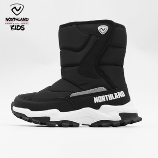 NORTHLAND儿童熊爪棉鞋2025新款冬季男女童保暖加绒防滑雪地棉靴