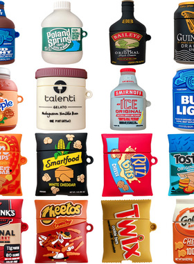 3D Beer Bottle Wine Earphone Case for Airpods Pro 2 1 Silicone Wireless Headphone/Earbuds Protective