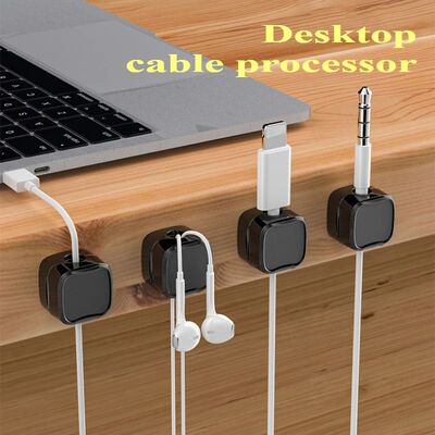 Magnetic Desktop Wire Manager Wire Suspension Fixture Wire