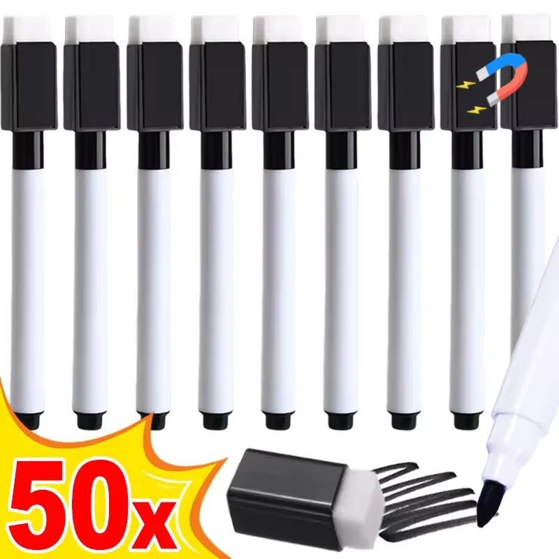 Magnetic Dry Erase Markers with Eraser Cap White Board图片