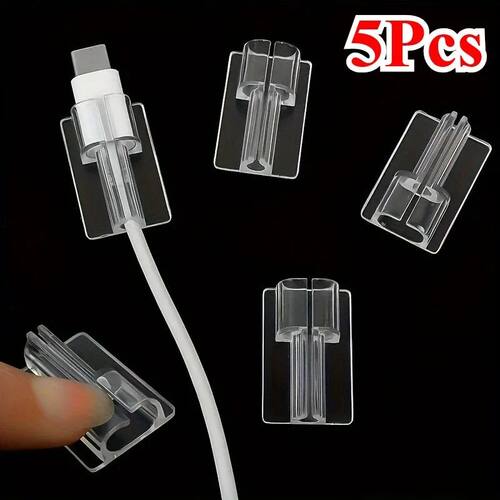 5Pcs Silicone Charger Cable Protector Sleeve Cable Holder