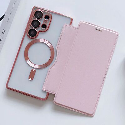 Magnetic Flip Leather Card Slots Holder For Magsafe Phone