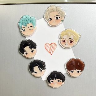 male glue 7PCS popular acrylic drop combination Korea group