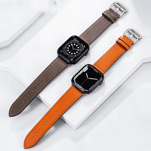 Leather loop band for Apple Watch series Ultra-8-7-6-5-4-3-S