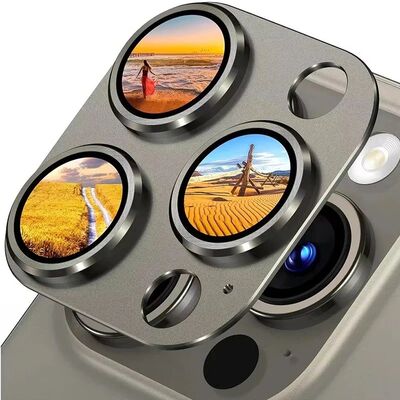 Metal Armor Camera Lens Protector For iPhone 15 14 Pro Max
