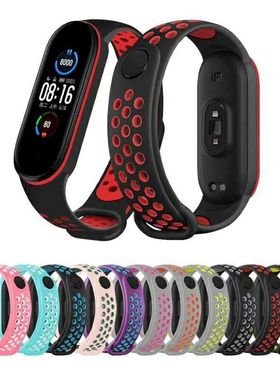 Bracelet For Xiaomi Mi band 6 5 3 4 Strap Breathability and perspiration fitness Wrist strap