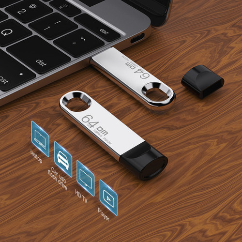 New USB Flash Drive 128GB Metal Pendrive USB3.0 Memory Stick