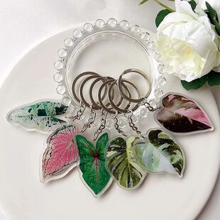Mobile Craft Plant Chain Creative Acrylic Pendant Key Phone