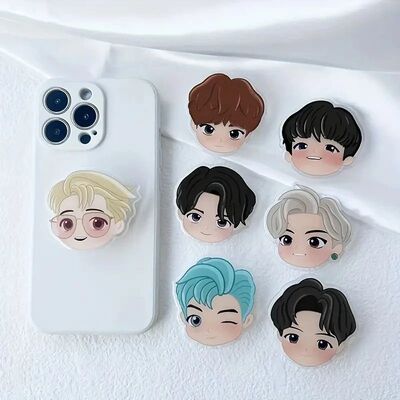 Popular Idol Boy Group Phone Stand Acrylic Socket Grip