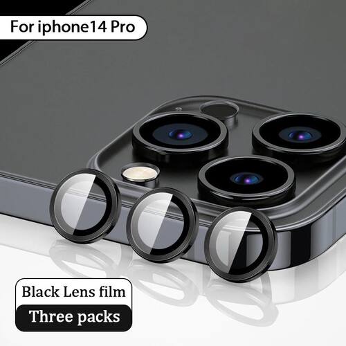 Metal Camera Lens Protector for iPhone 14 Pro Max Tempered