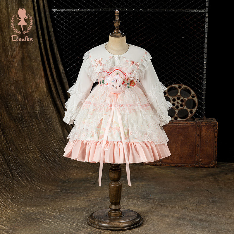 sesameclub品牌洛丽塔公主裙女童高端Lolita儿童女孩生日连衣裙子