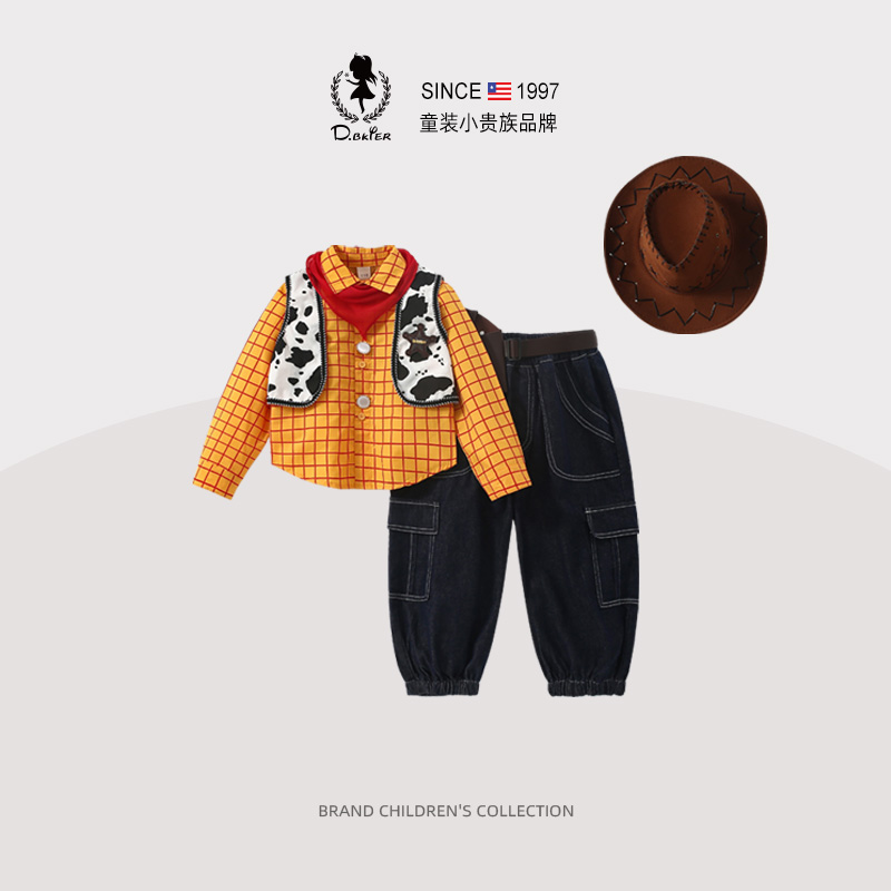 sesameclub男童胡迪衣服套装