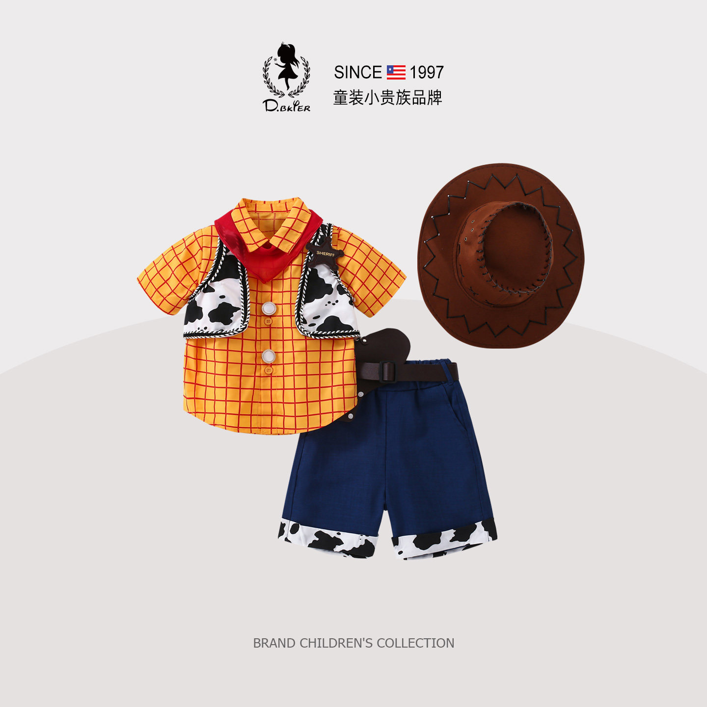 sesameclub男童胡迪童装翠丝胡迪玩具总动员儿童cos巴斯光年服装