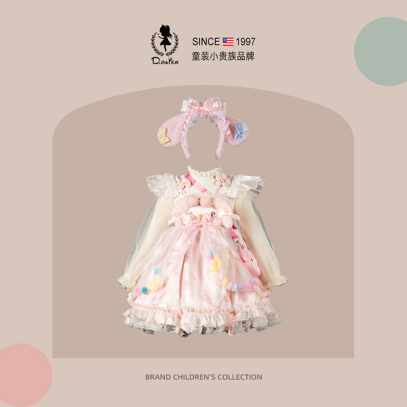 sesameclub女童秋冬季美乐蒂裙子洛丽塔儿童生日女孩Melody公主裙,童装/婴儿装/亲子装,连衣裙,淘宝优惠券,粉丝福利购,淘宝优惠卷