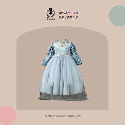 sesameclub原创女童艾莎公主裙