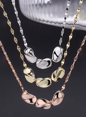 新款饰品彩饰三生三世项链女转运珠轻奢原创小众豆豆锁骨链礼物