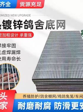 鸽舍底网鸽棚漏粪板钢格板沟盖板热镀锌扁铁地网鸽棚地网地网格栅