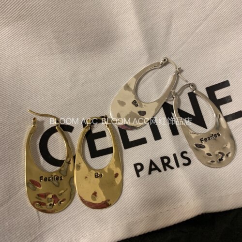 区区欧阳复古肌理感s925银针耳环女百搭设计感小众轻奢高级感耳钉