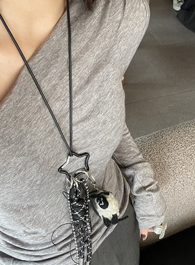 羊毛毡挂件项链包包配饰ins博主同款个性高级感手工毛衣链