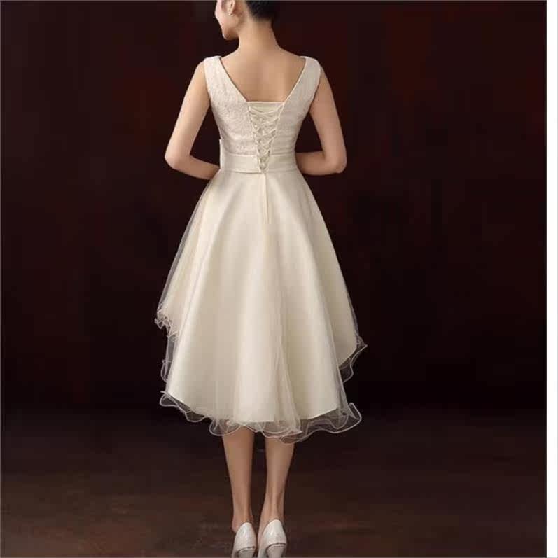 伴娘服短款简约优雅晚装演出订婚白色红色婚礼服年轻裙女宴会连衣|msdalam kategori Butik wanita / wanita, perkahwinan/Cheongsam/pakaian, pakaian/malam - dari Buy2taobao.com untuk memberikan perkhidmatan ejen Taobao profesional membeli