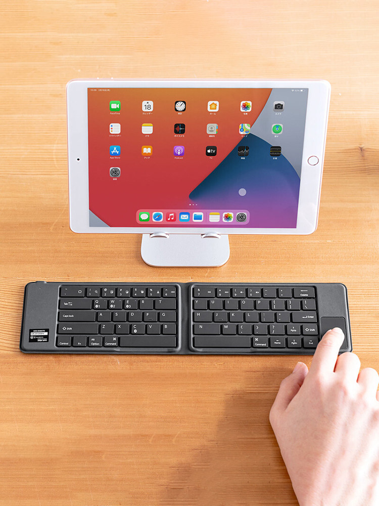 Roostand折叠蓝牙键盘触摸iPad手机平板电脑迷你超薄创意办公便携