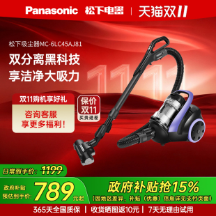 松下卧式 吸尘器家用大吸力高功率手持小型工业吸尘器低噪音6LC45A