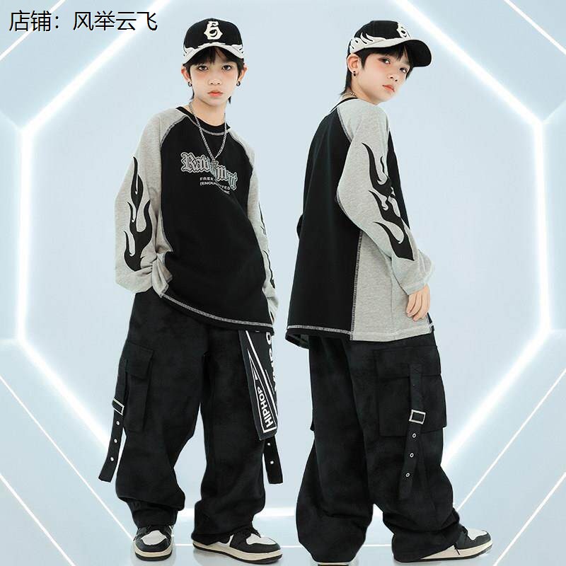 幼儿街舞潮服男孩演出服