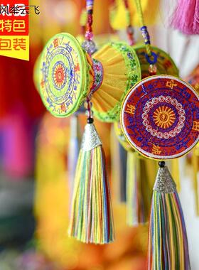 壮族手工艺品广西铜鼓中国民族风特色礼品摆件纪念品挂件手链配饰