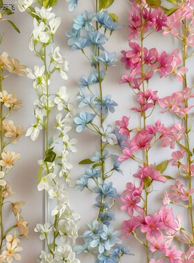 塑料绢花樱花仿真藤条室