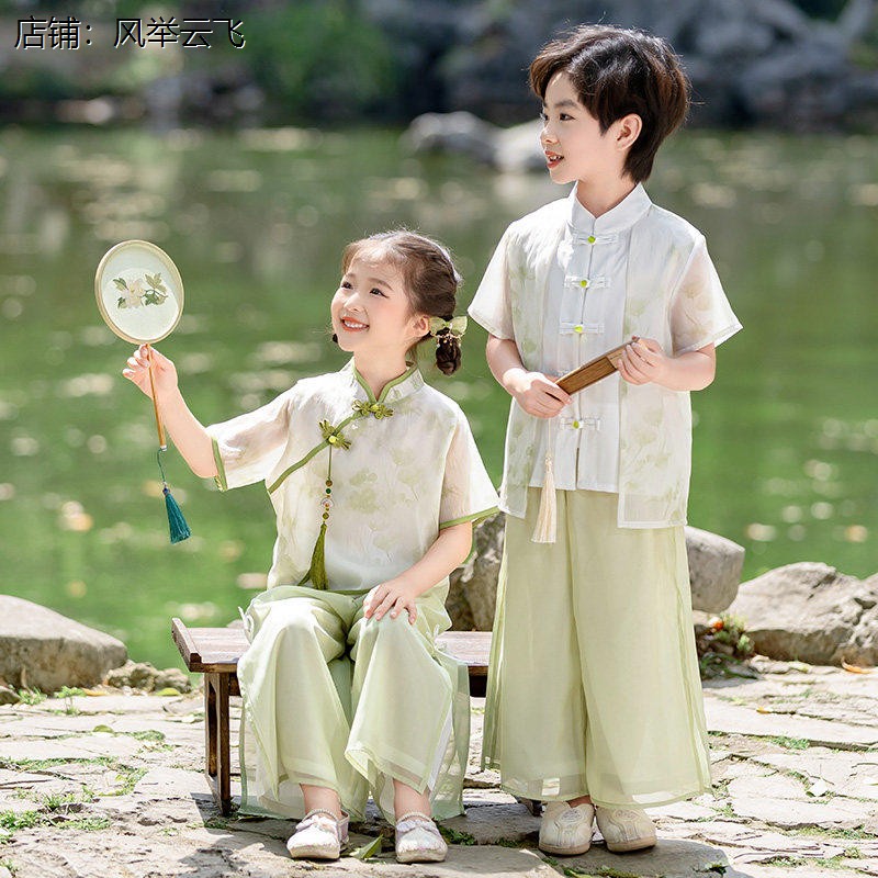 儿童夏季中国风国学汉服