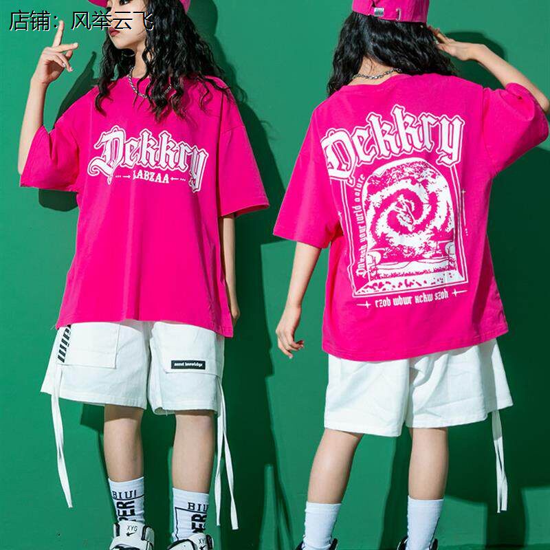 六一儿童演出服少儿街舞服装hiphop男童嘻哈童装套装架子鼓表演女