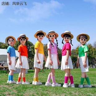 音乐学堂儿歌串烧演出服幼儿园大班毕业典礼送别小学生班服表演服