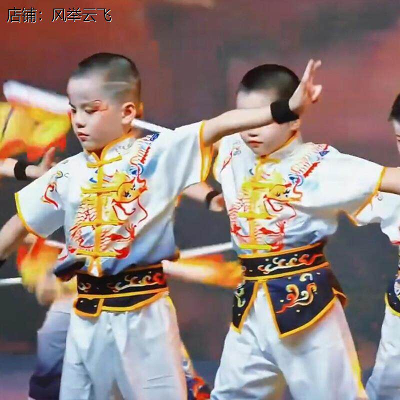 儿童霸王别姬旗子舞蹈服