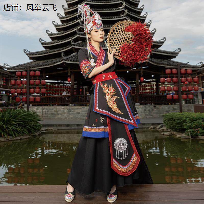 新畲族服装女少数民饰成